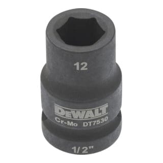 DeWalt Steckschlüssel kurz 12 mm 1/2 schlagfest