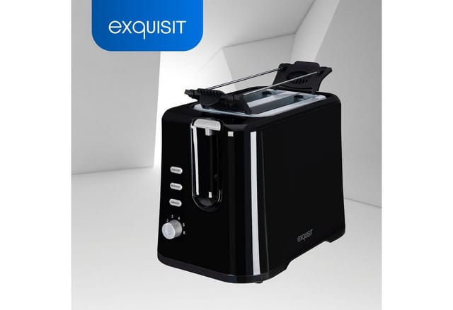2-Schlitz Toaster TA 3102 swi 870 W schwarz-Inox 2 Toastscheiben 985 g Funktionstasten beleuchtet