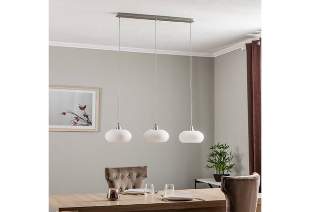 Pendelleuchte "Sharvil" aus Glas für Wohnzimmer & Esszimmer von Lucande