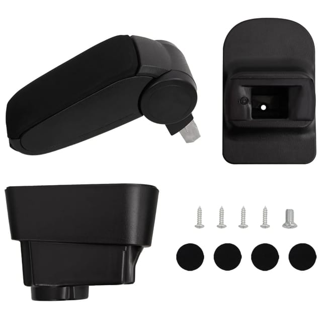 Destockoutils - Auto-Armlehne Schwarz 11x35x(32-49) cm abs vidaXL