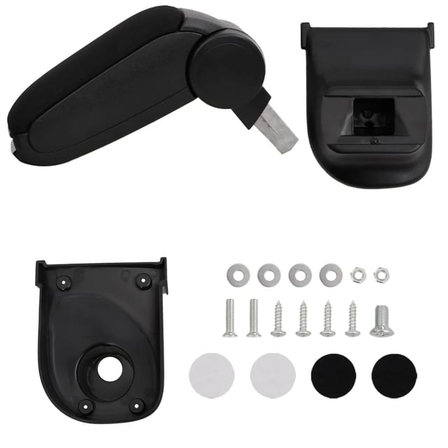 Destockoutils - Auto-Armlehne Schwarz 15x35x(30-47) cm abs vidaXL