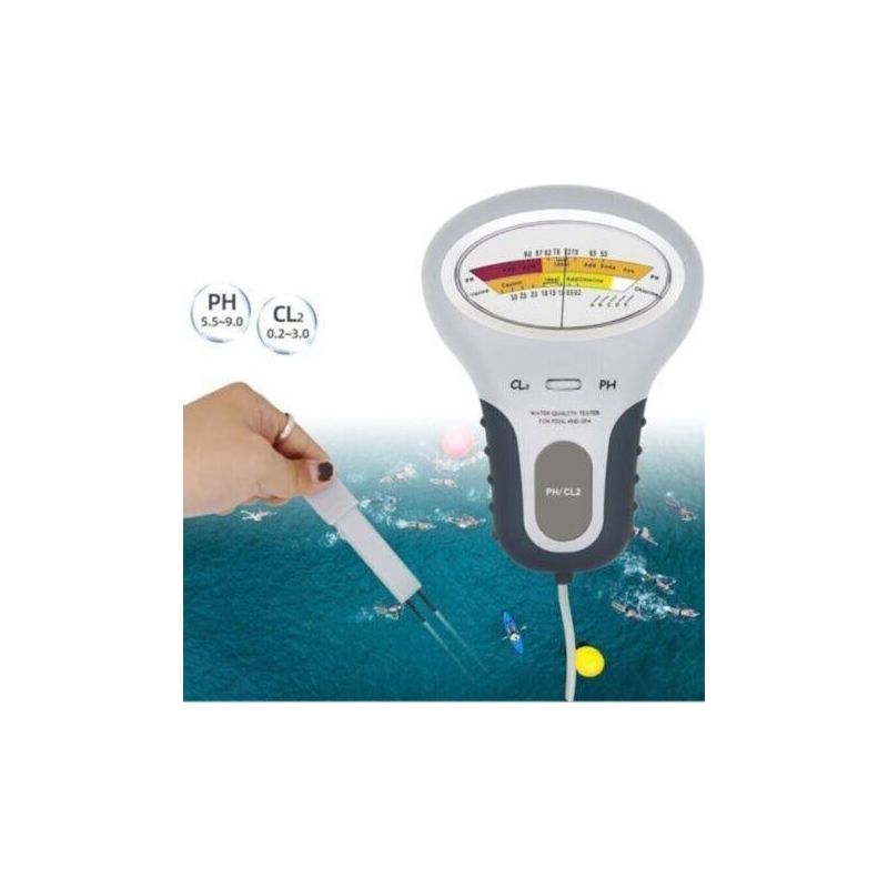 Chlor- Und Ph-cl2-tester Mit Sonde, Wasserqualitätsanalysator Für Schwimmbäder, Ersatzteile Für Ph-tester Für Pools, Chlortester, Elektronischer Ph- Und Chlortester