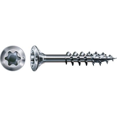 Spax - fex h Beschlagschraube 4.0x 30 TX15 Stahl Wirox-Silber f. Holzbefestigungen