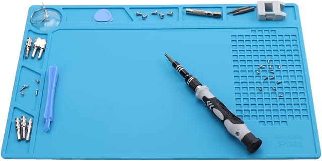 Silikon-Lötmatte, 500℃, hitzebeständige, rutschfeste Reparaturmatte für Löt- und Lötstation