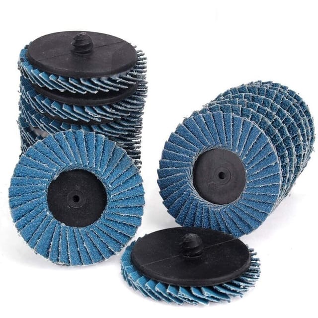 Memkey - 24 Stück Flip-Pfannen, 2 Zoll T27 Zirkonia-Aluminiumoxid-Flach-Flip-Pfannen inklusive 40 Körnungen