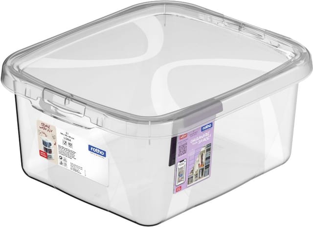 Aufbewahrungsbox Lona inkl. Deckel 2 l transparent Aufbewahrungsbox - Rotho