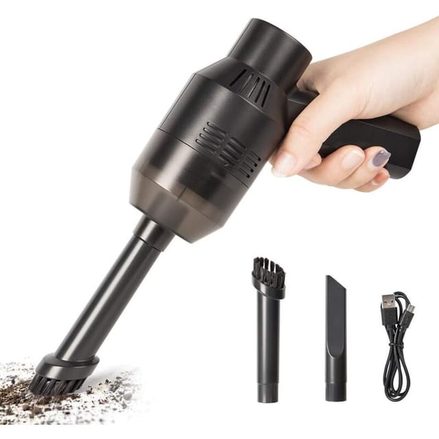 Memkey - Mini-Staubsauger, Computer-Tastatur-Staubsauger, wiederaufladbarer USB-Akku-Handstaubsauger für saubere Computer, Zuhause, Tierheim und Auto