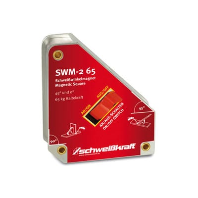 Schweißkraft schaltbarer Schweißwinkelmagnet SWM-2 65 Winkel 45° / 90°