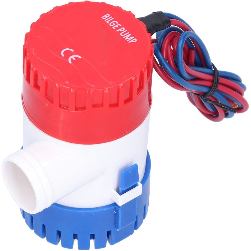 Pompe De Cale Dc Semi-automatique Interrupteur Électrique Petite Pompe Submersible Pour Vidange Fournir De L'Énergie 12v/24v 350/500/750/1100gph(12v 1100gph)