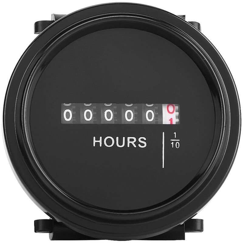 Sjlerst Compteur Horaire Mécanique Rond Dc 8-80v, Minuterie, Pour Moteur De Bateau, Camion De Voiture