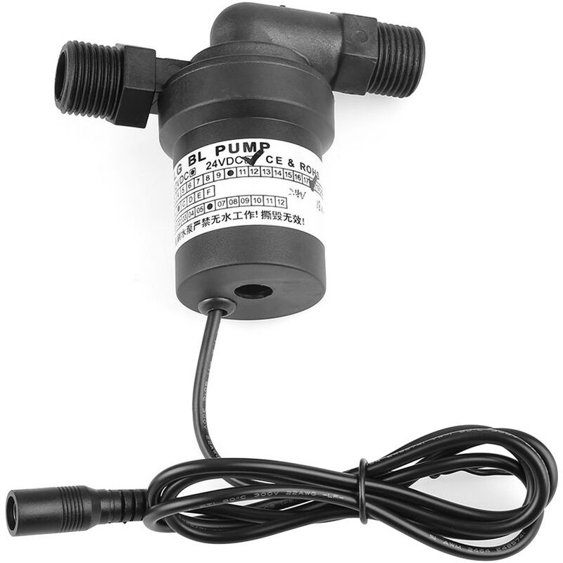 Pompe À Eau Chaude 1pc Dc24v 18w Pour Chauffe-eau Solaire À Circulation Chaude