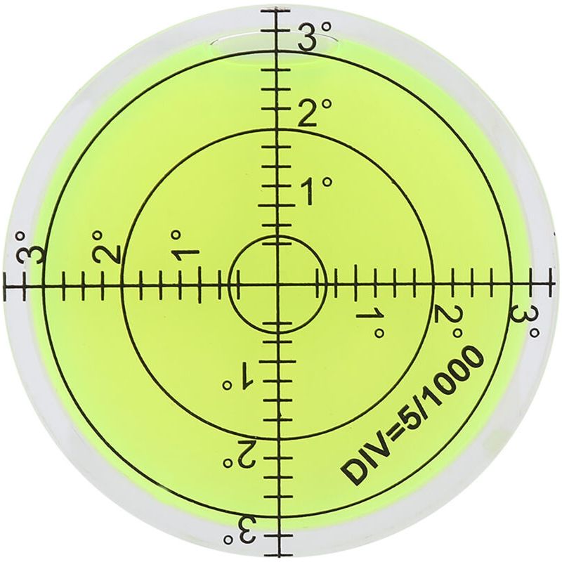 Niveau À Bulle Horizontal De Haute Précision En Aluminium, Rond, 60 Mm (2,4 Pouces), Pour L'Équilibrage De Plateformes De Caméras