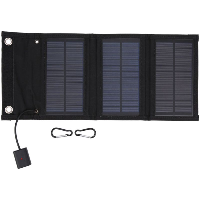 Sjlerst 15w Portable Panneau Solaire Pliable Pack Panneaux Solaires Imperméables Pour Le Tourisme Et La Randonnée