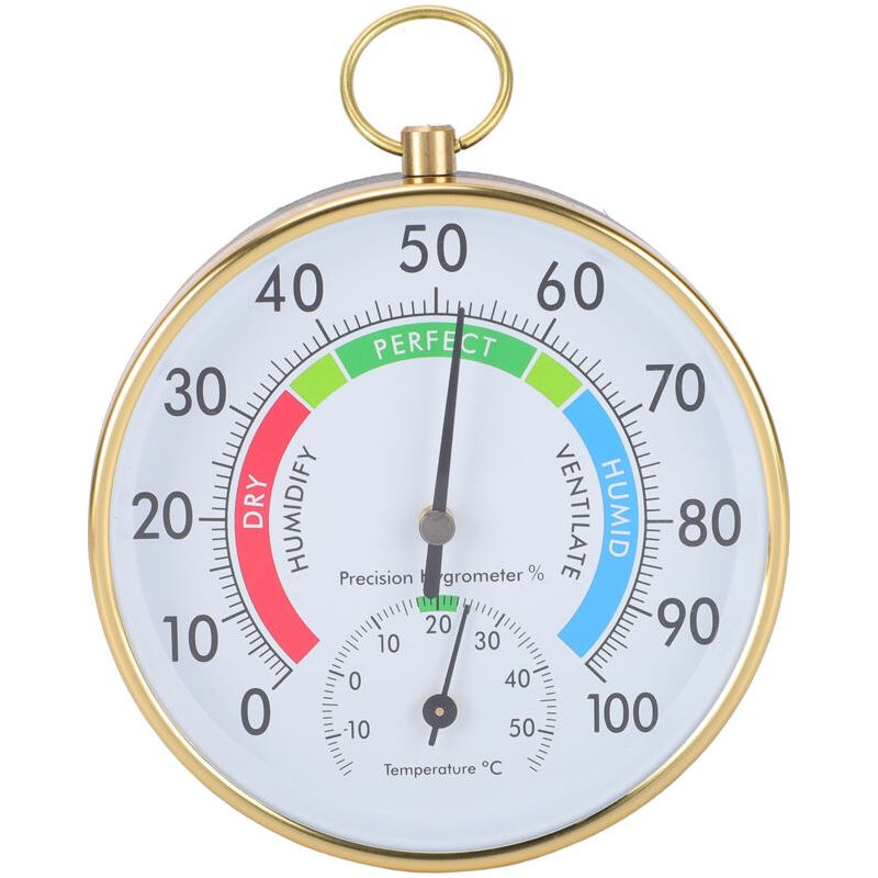 Thermomètre-hygromètre Mural D'Intérieur, Mesure De Température Et D'Humidité Pour Serre, Maison, Entrepôt, Bureau, 10 Cm (3,94 Po)