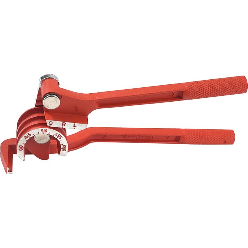 Cintreuse Tube, 3 En 1 Cintreuse 6mm / 8mm / 10mm Cintreuse Tube Cuivre Coupe Tube Cuivre 180 ° Cintreuse Manuelle De Tubes Robuste Pour La Tuyauterie De Gaz À L'Eau De Cvc - Rouge