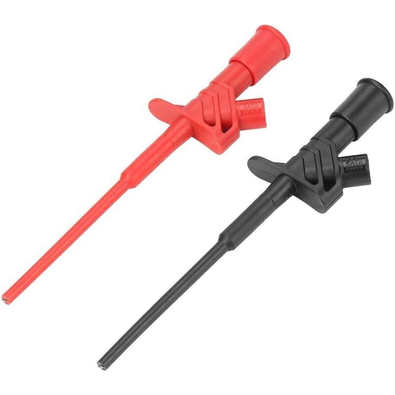 Sonde De Test Flexible Haute Tension - 2 Pièces P5004 Sonde De Test Flexible Haute Tension Isolée Pince De Crochet De Test Professionnel Rapide
