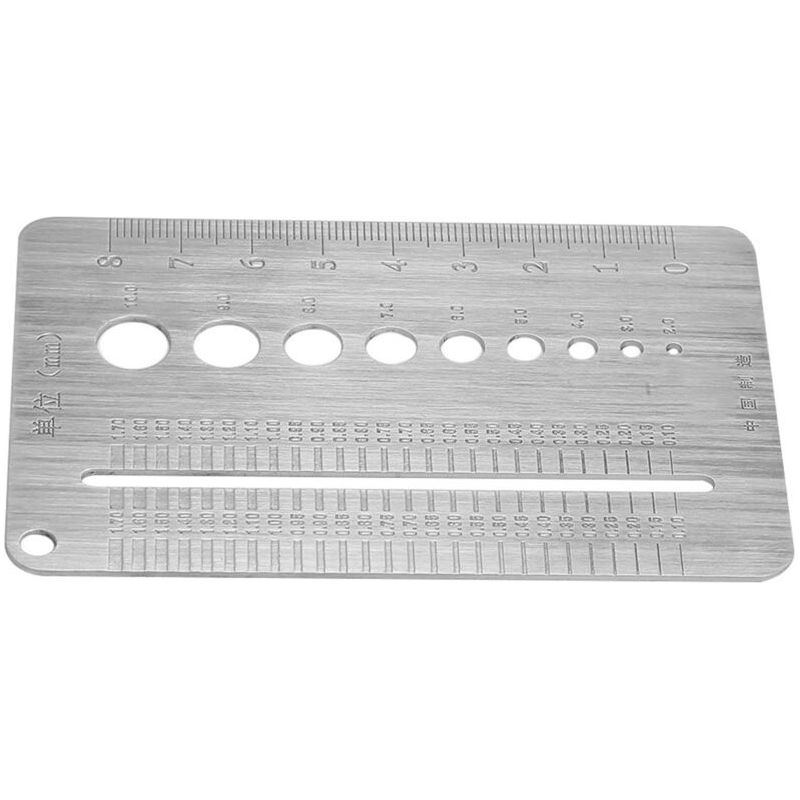Calibre À Vis En Acier Inoxydable 2-10 Mm, Outil De Mesure Du Diamètre Des Boulons