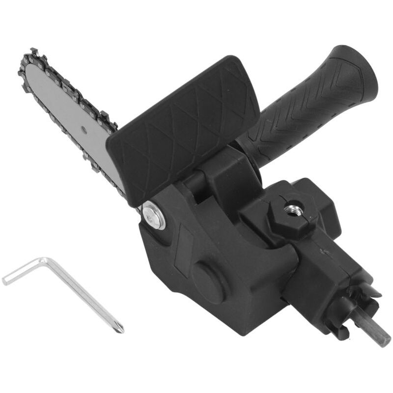 Adaptateur De Tête De Conversion De Scie, Poignée En Plastique En Acier Inoxydable, Assemblage Facile, Perceuse Électrique À Adaptateur De Scie Pour Le Bricolage Pour Perceuse Électrique De 4 Pouces