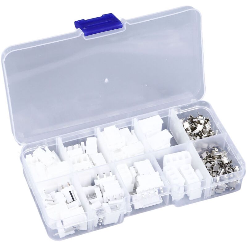 Kit De Connecteur Vh3.96 120pcs 2p‑4p 3.96mm Logement Prise Broche Droite Terminal À Vis Bloc Connecteur