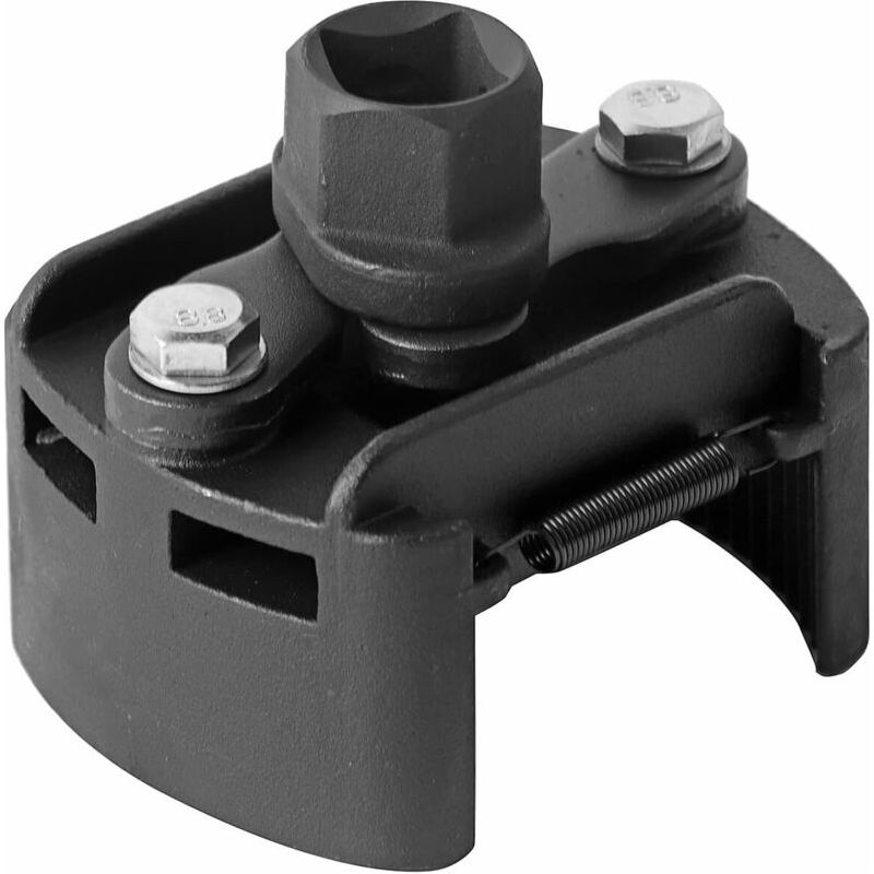 Clé À Filtre À Huile, Clé À Filtre À Huile Universelle À 2 Mâchoires 60 Mm-80 Mm Outil De Retrait De Carburant Réglable Avec Conception En Dents De Scie