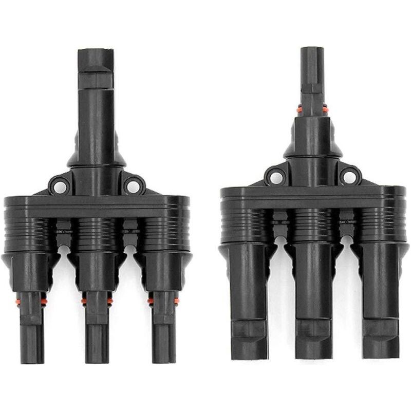 Connecteur M-c-4, Mâle/femelle Connecteur T De Panneau Solaire M-c-4 Branchement Pv Parallèle Clip Plug Solar Énergie Adaptateur Séparateur Coupleur Combiner (m/3f, F/3m)