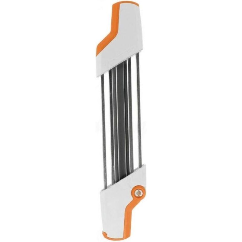 Affûteur De Chaîne De Tronçonneuse 2 En 1 En Métal Accès Facile 3/8 "p 4.0mm Remplacement De Chaîne Blanc