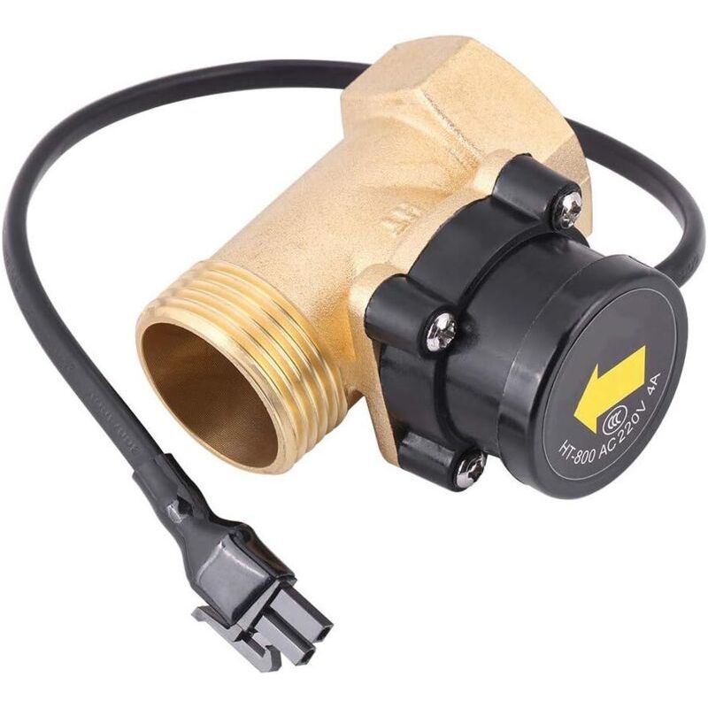 Commutateur De Débit D'Eau, Ht-800 G1 Filetage 220v Capteur De Débit De Pompe À Eau Commutateur De Commande Automatique, Avec Des Performances Stables, Résistant Aux Hautes Températures