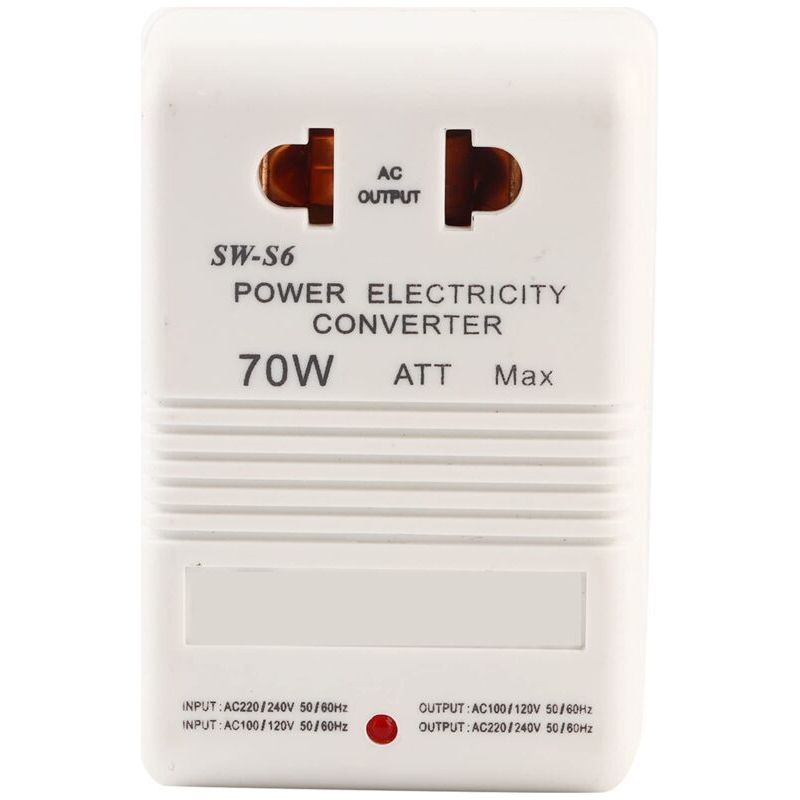 Sjlerst – Convertisseur De Tension 70w 110v/120v À 220v/240v – Adaptateur À Double Canal – Prise Standard Cn – Usage Pour Appareils Jusqu'à 30w