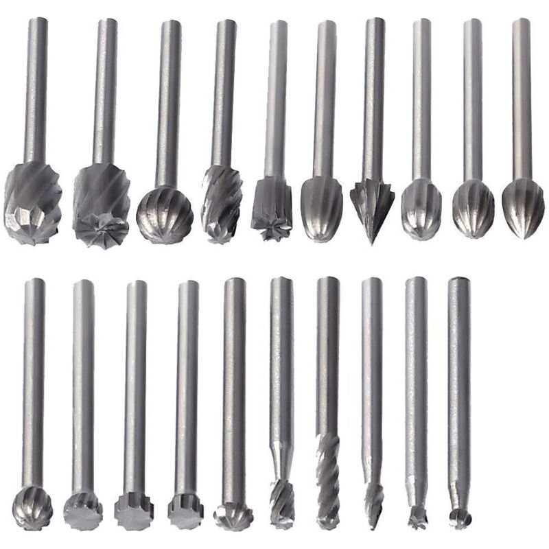 20 Pcs Fraises Rotatives Hss Burrs Rotatives Embouts De Fraisage Outil Routage De Bois Accessoires Outil Rotatif Npterbl