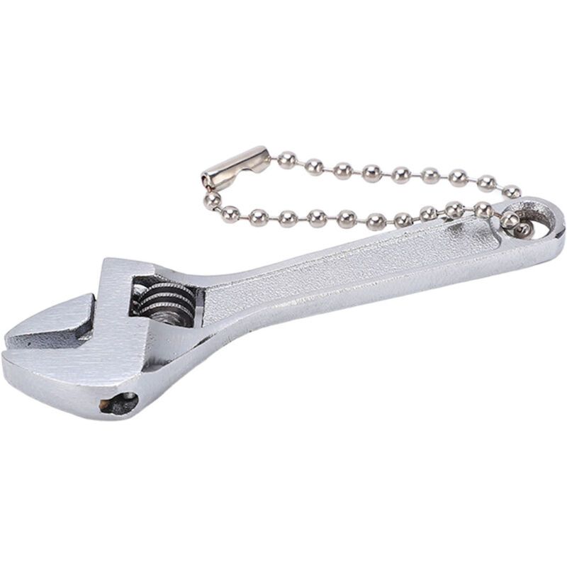 Sjlerst Céreuse De Trousseau Galvanisée Réglable Strong Ajustement Pour Mini Spanner For Industrial Home 45 Steel (placage D'Argent De 2.5 Pouces)