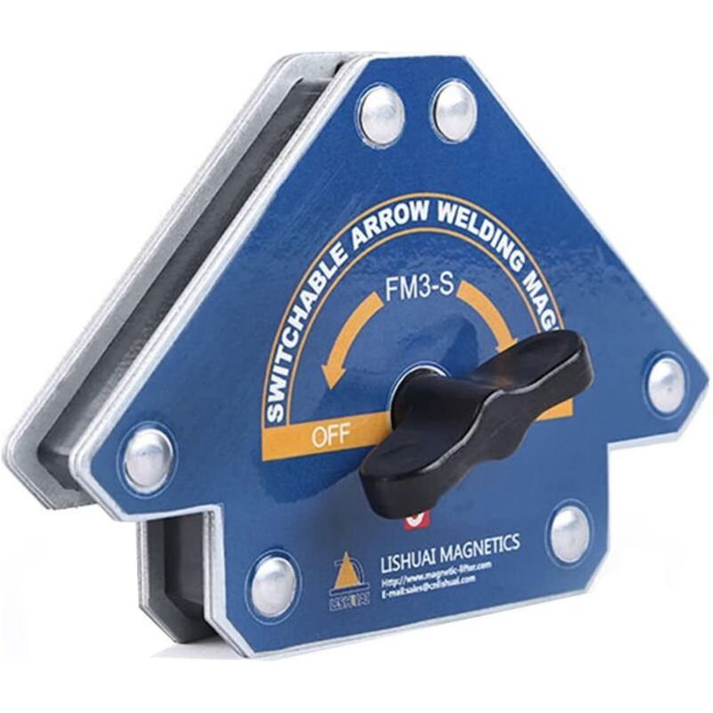 Aimants Pour Soudage,1 Pièce Fm3-s Avec Interrupteur, Angle Magnétique Pour Soudage 15-25 Kg Pour Support D'Angle 45 °, 90 °, 135 °