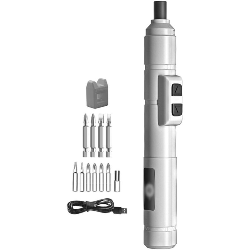 Tournevis Électrique 250 Tr/min Avec Embouts Métal Multifonction