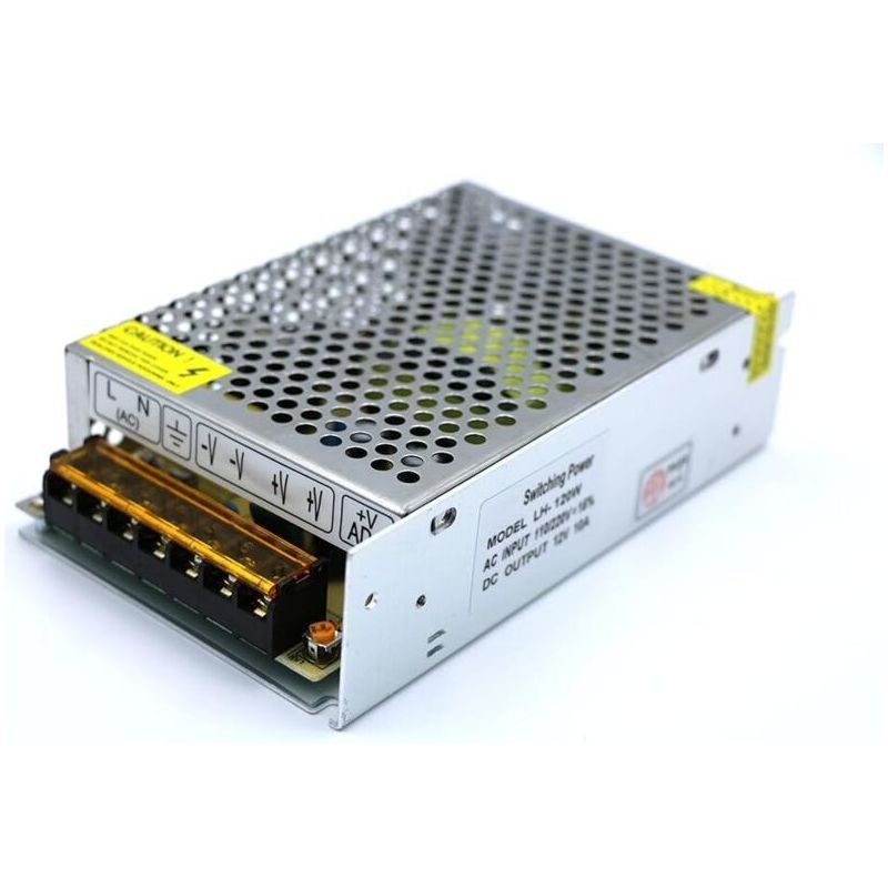 Aougo – Transformateur Variateur Ac 110v/220v Vers Dc 24v 5a 120w – Protection Court-circuit Et Surcharge – Pour Bandes Led