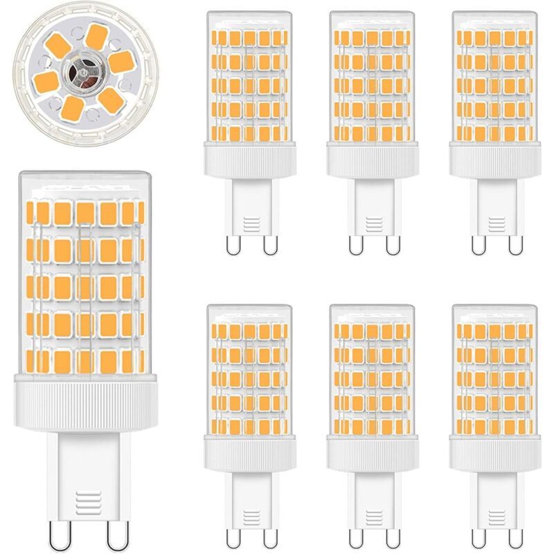 G9 Led 10w, Ampoules Led G9 Blanc Chaud 2700k Equivalence Incandescence 80w Lumière 900lm G9 Ampoules Ac 220v Lumineux 360º Large Angle De Faisceau 862835 Smd Non Dimmable Lot De 6 [classe Énergétique