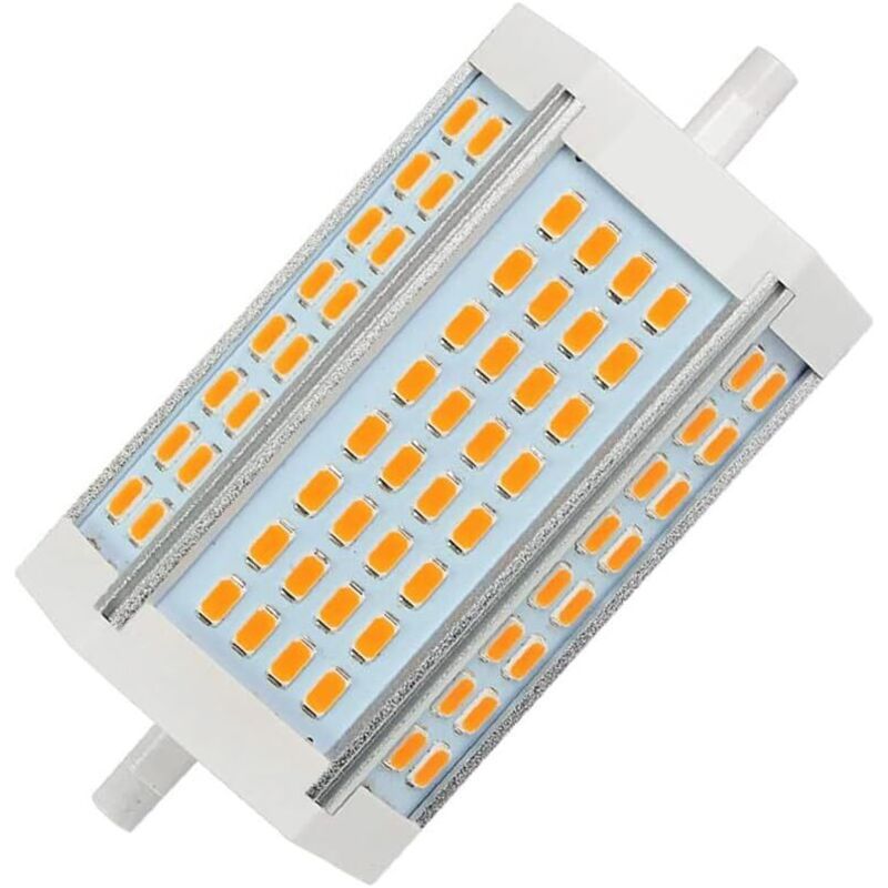 Led 30w R7s 118mm Ampoule Dimmable J118 Lumière Du Jour 6000k Projecteur Double Extrémités Équivaut À Ampoule Halogène 300w Pour Maison, Salon, Balcon, Bureau, Hôtel, Restaurant (6000k)