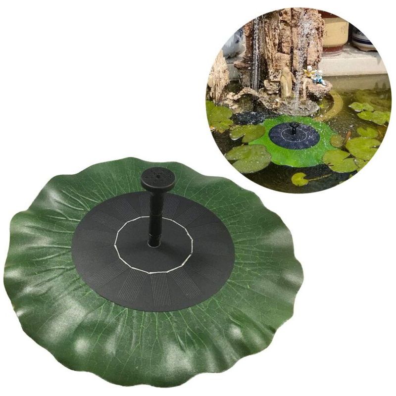 Fontaine Solaire 1,4 W – Pompe Solaire Pour Bassin De Jardin, Bassin D’oiseaux, Bassin De Poisson, Décoration Feuille De Lotus