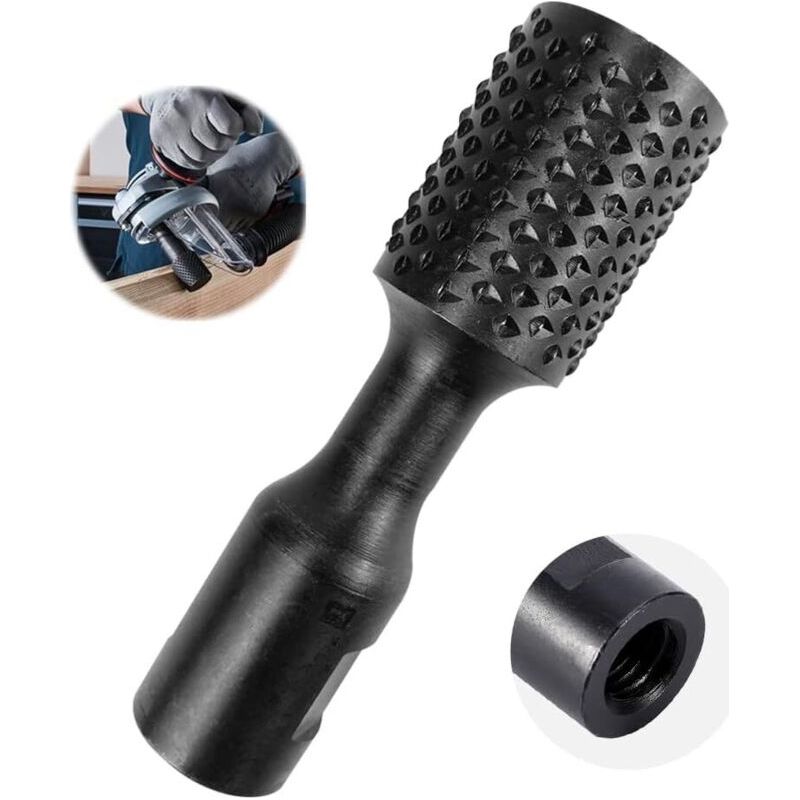 Fraise A Cylindrique Bois Sculpture, 31,5 Mm Dents Rugueuses Outil De Sculpture Sur Fraise Metal Bois, Fraise Carbure Pour Sculpture Sur Bois Foret De Polissage