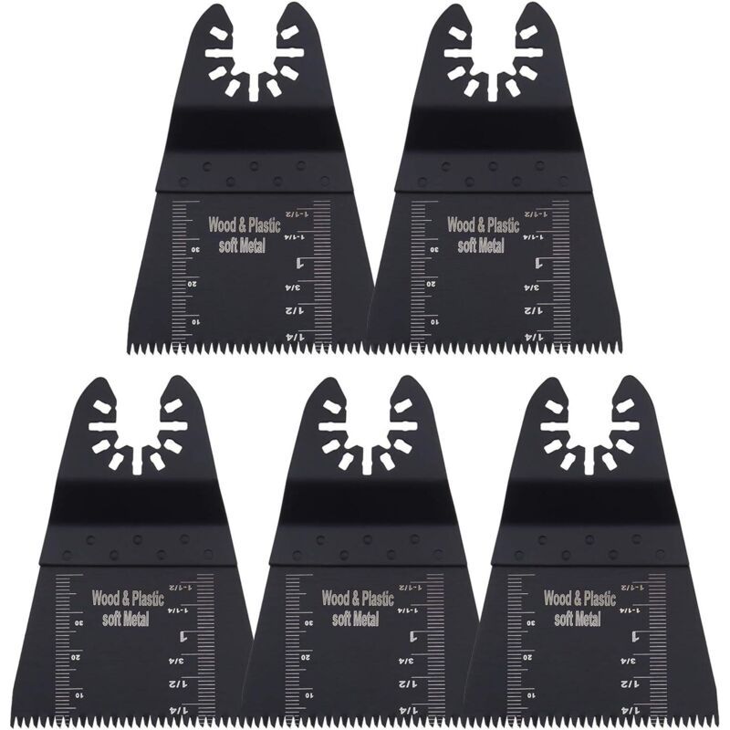 Lot De 5 Lames De Scie Oscillantes Pour Outil Multifonction 65 Mm