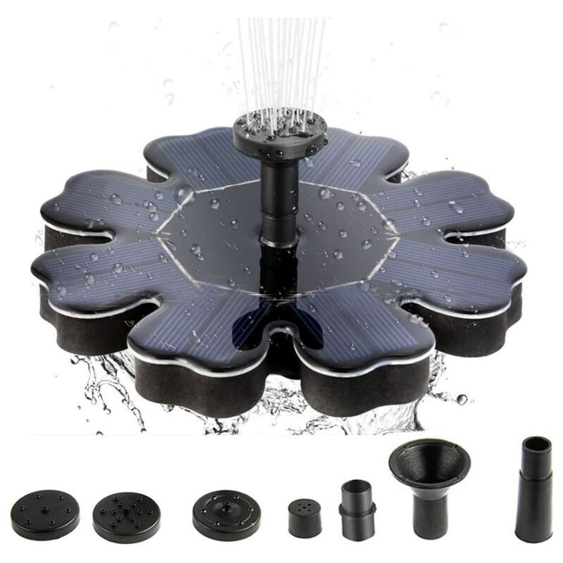 Fontaine À Eau Solaire 8 V 1,6 W Panneau Solaire Dia170 Mm