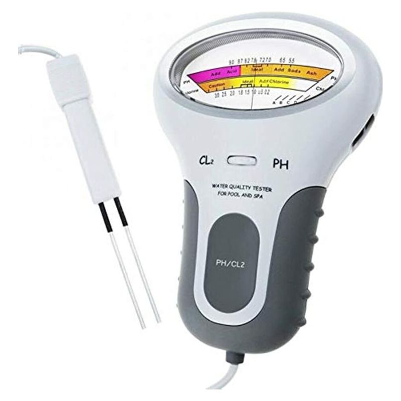 Ph & Cl2 Test 2 En 1 Électronique Spa Numérique Testeur De Qualité, D'Eau Détecteur D'Analyse De Chlore Résiduel Moniteur