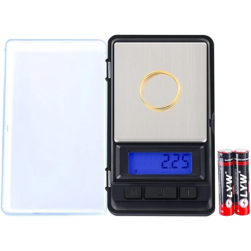 Balance De Precision 500g/0.01g, Mini Balance De Poche Balance De Cuisine, 5 Unités/fonction De Tare, Petite Balance Pour Bijoux, Or, Matières Médicinales, Ingrédients