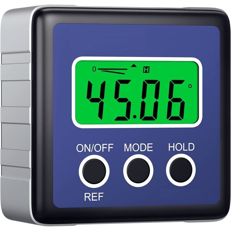Mesureur Angle Mesure Angle Digital Lcd Goniomètres Numériques Coque Chanfrein Inclinomètre Protractor Imperméable Pour Mesurer L'Angle Voiture Travail