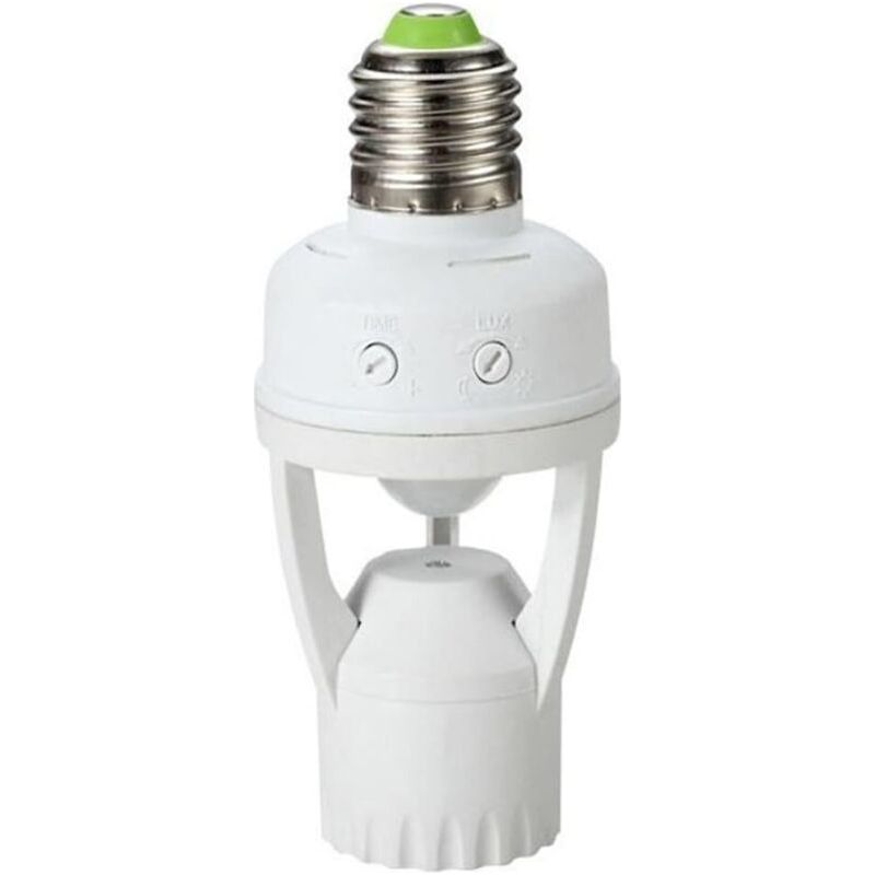 Douille D'Ampoule Avec Détecteur De Mouvement Détection De Sécurité E27 60w Motion Sensor