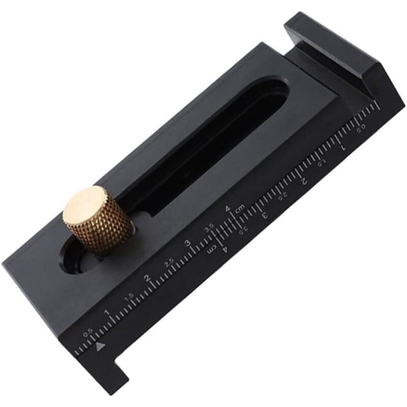 Jauge D'Écart Pour Le Travail Du Bois Règle De Couture De Scie En Alliage D'Aluminium Ajusteur De Fente Outil De Mesure De Profondeur Outils De Travail Du Bois-jauge De Couture De Scie