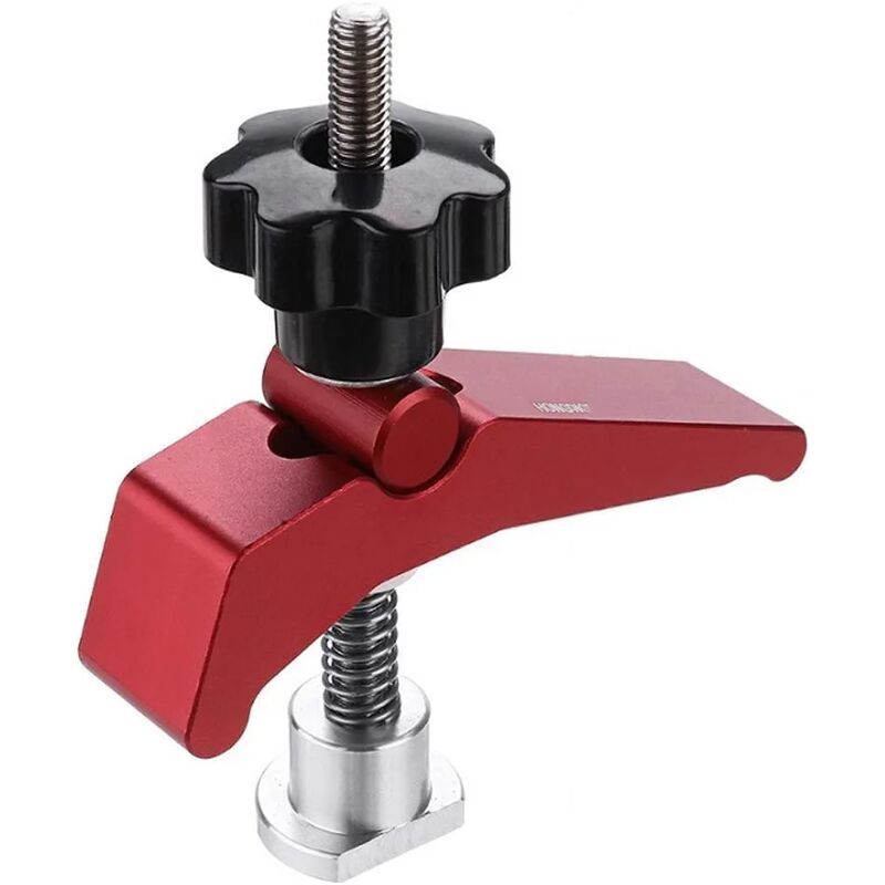 T-slot Clamp Rail, Pince Fente T Outil Pince De Maintien En Alliage D'Aluminium Pince De Presse À Fente En T Outils À Bascule À Dégagement Rapide Horizontal Pour Le Travail Du Bois