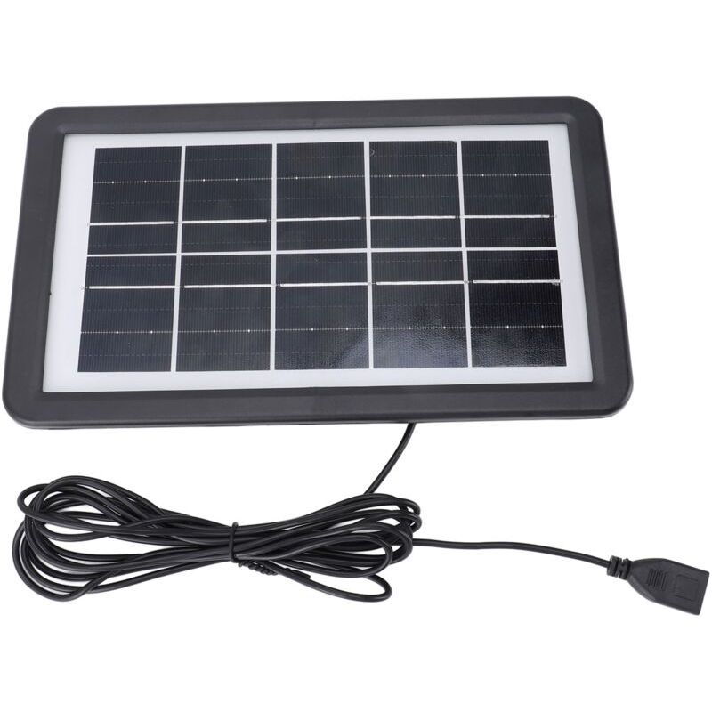 Sjlerst Chargeur Solaire Monocristallin 4,5 W, Étanche Ip68, Idéal Pour Le Camping