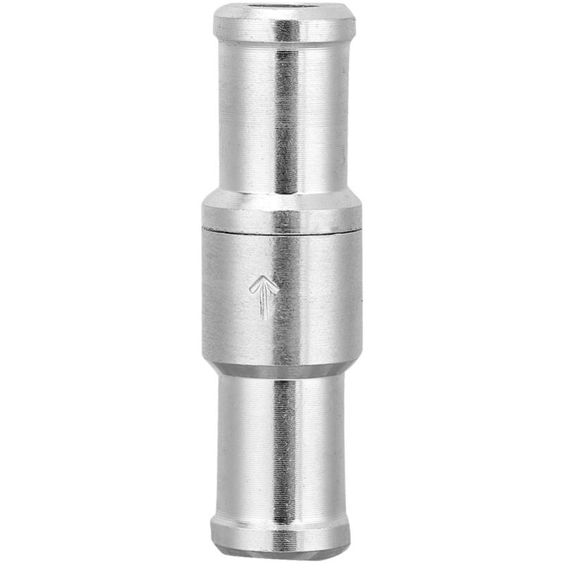Sjlerst Clapet Anti-retour Droit En Ligne En Aluminium À Pas De Marche Pour Carburant, Diesel, Gaz, Liquide, Air, Unidirectionnel (12 Mm)