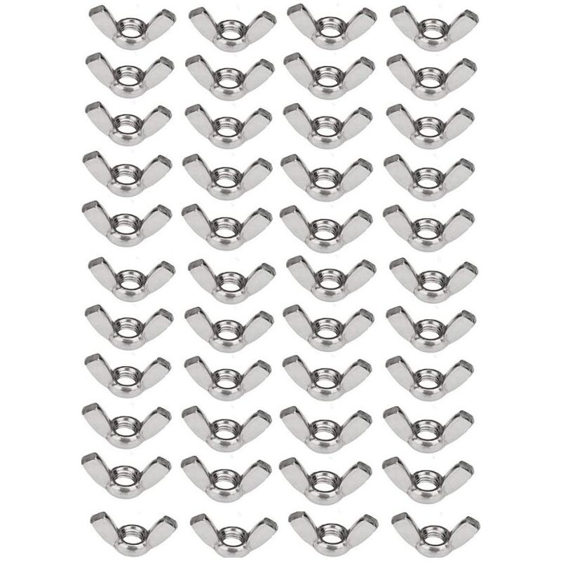 50 X 304 Jeu D'Écrous À Oreilles En Acier Inoxydable M6 (1/4 Pouce) Écrou Papillon Matériel De Fixation À Torsion À La Main