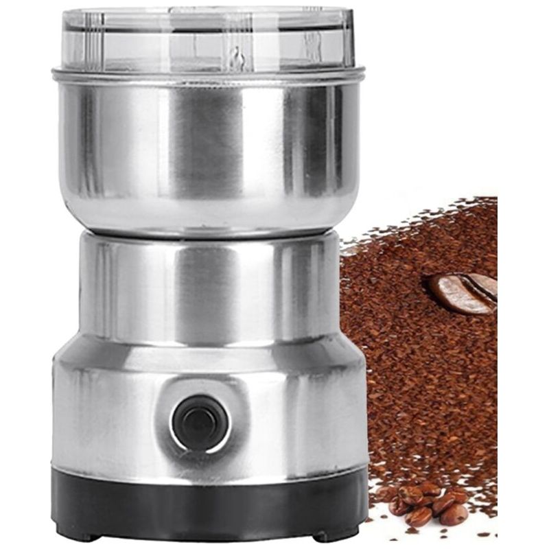 Sjlerst Moulin À Céréales Électrique, Broyeur À Herbes, Broyeur À Grains De Café Électrique En Acier Inoxydable Pour La Maison