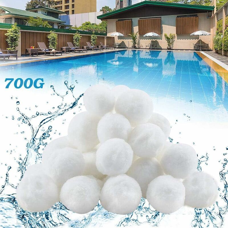 Filtre Balls 700 G Remplace 25 Kg De Sable Filtrant, Balles Filtrantes Pour Piscine, Pompe De Filtration, Filtre À Sable D'Aquarium.（700g）